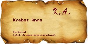 Krebsz Anna névjegykártya